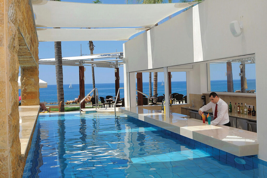 Pool bar at Alexander The Great Beach Hotel