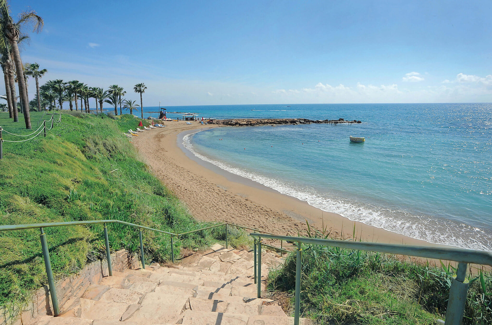 Outdoor beach at Alexander The Great Beach Hotel