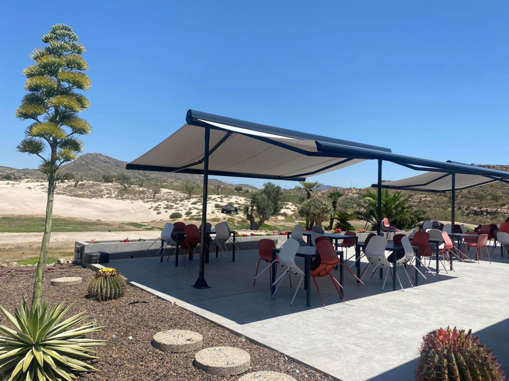 Outdoor seating at Altaona Golf Course