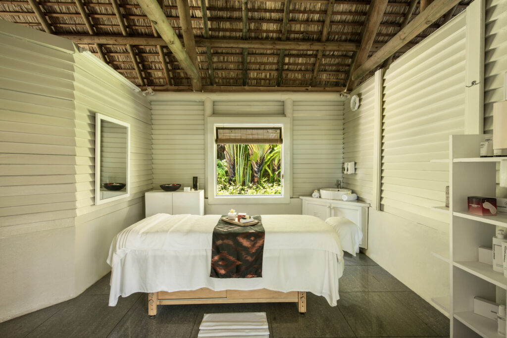 Treatment room at Ambre Resort in Mauritius