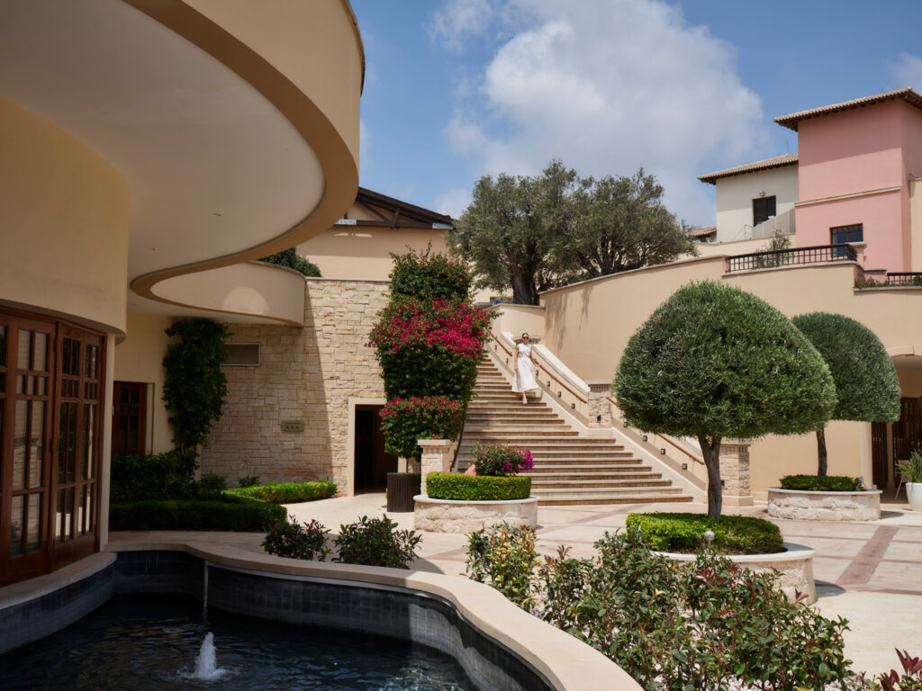 Outdoor area at Aphrodite Hills Hotel