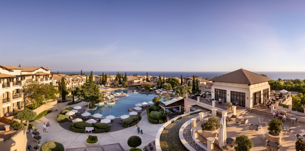 Outdoor pool at Aphrodite Hills Hotel