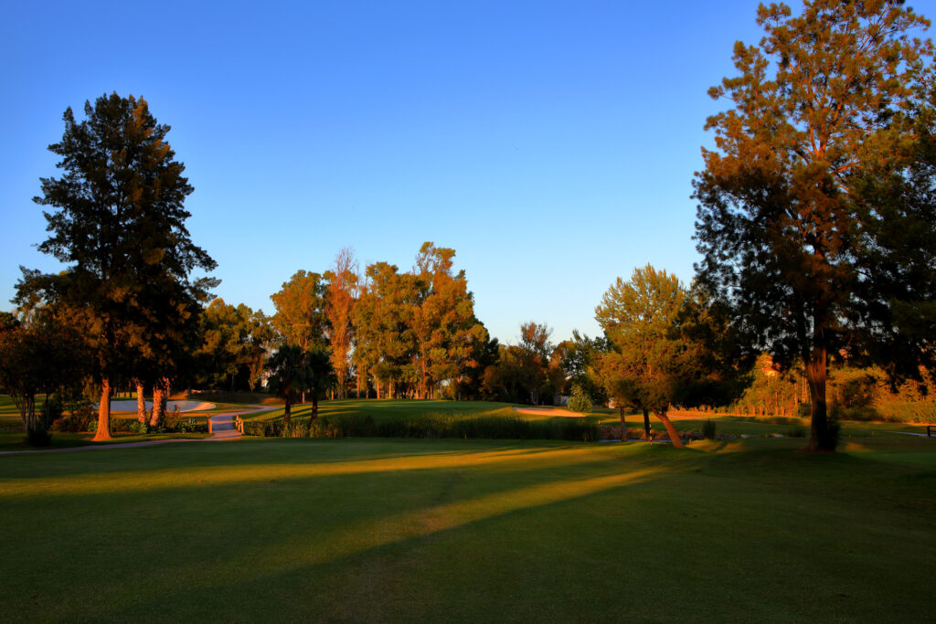 Fairway with trees around at sunset at Atalaya - New Golf Course