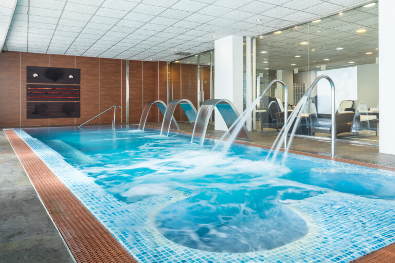 Indoor pool with fountains at Barcelo Costa Ballena Golf & Spa