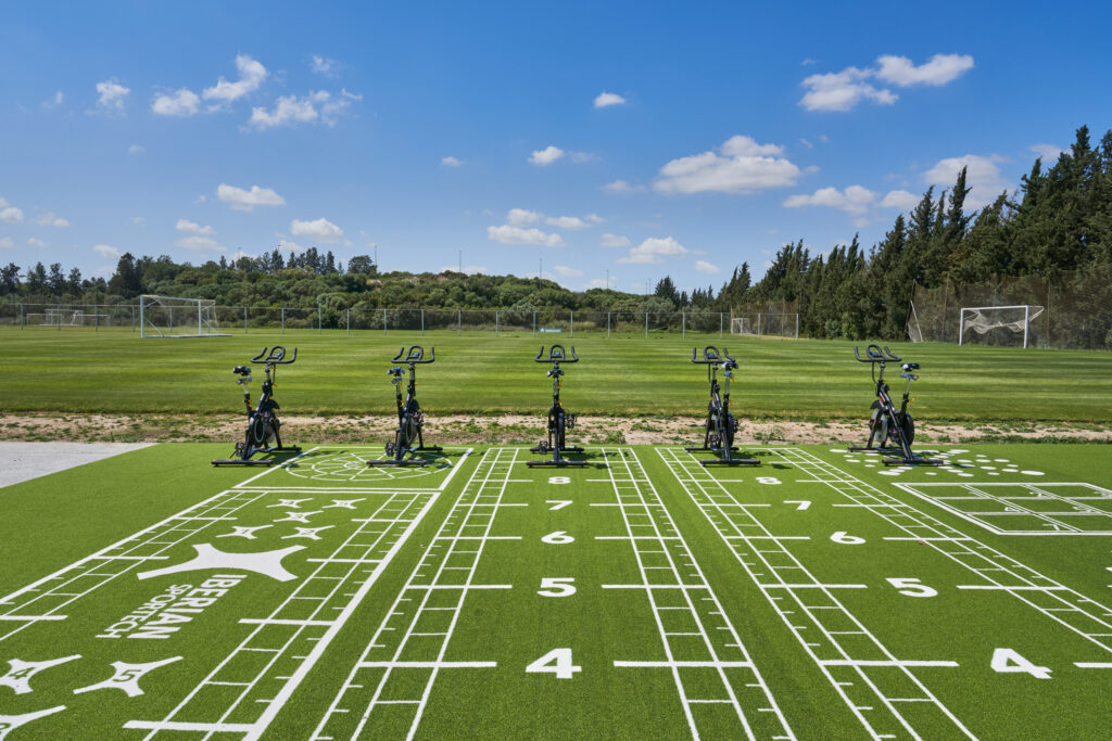 Outdoor exercise facilities at Barcelo Montecastillo Hotel