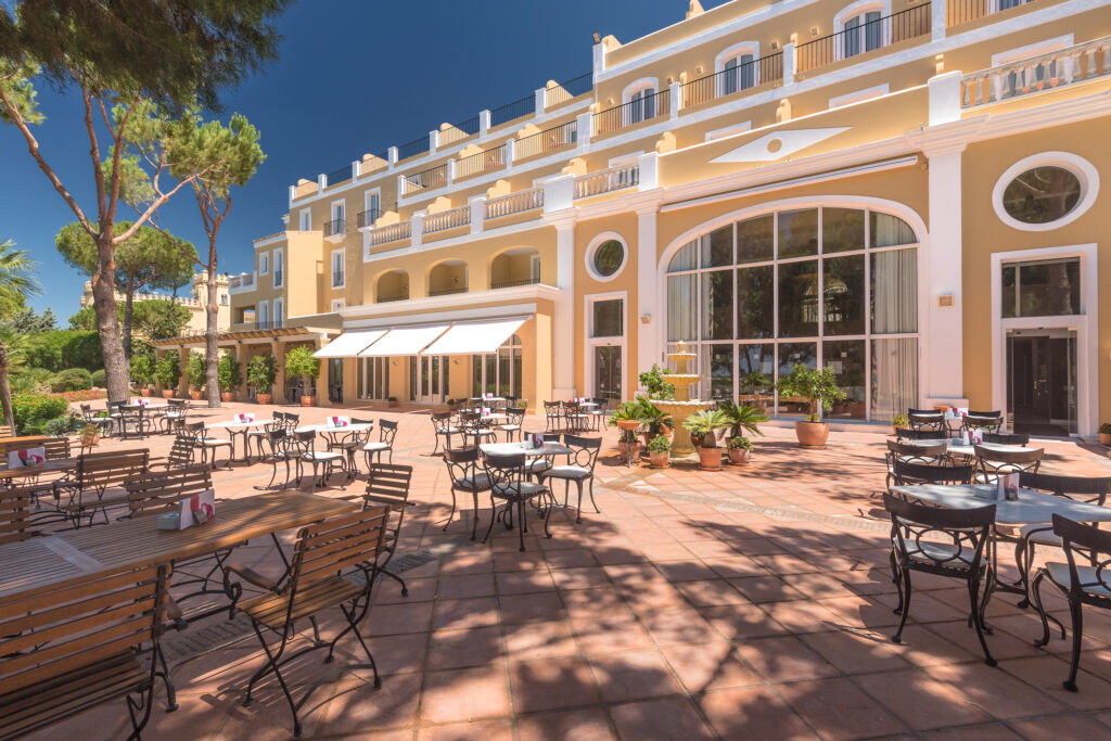 Outdoor dining at Barcelo Montecastillo Hotel