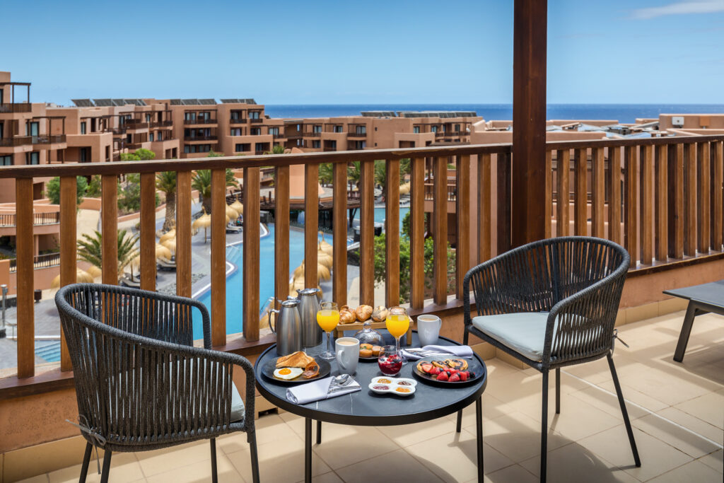 Barcelo Tenerife Hotel balcony overlooking pool