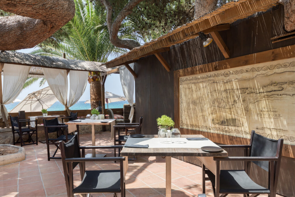 Outdoor dining at Be Live Adults Only La Cala Boutique