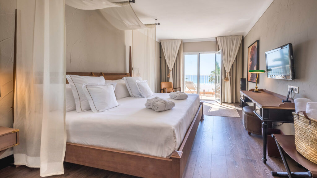 Double bed accommodation at Be Live Adults Only La Cala Boutique