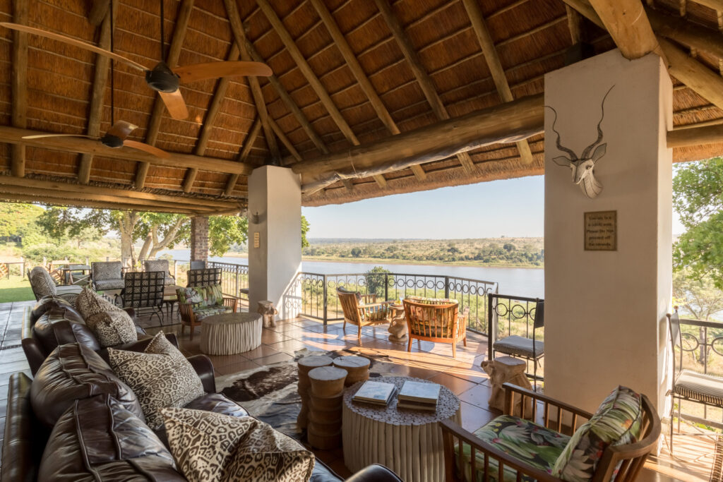 Balcony seating area at Buhala Lodge