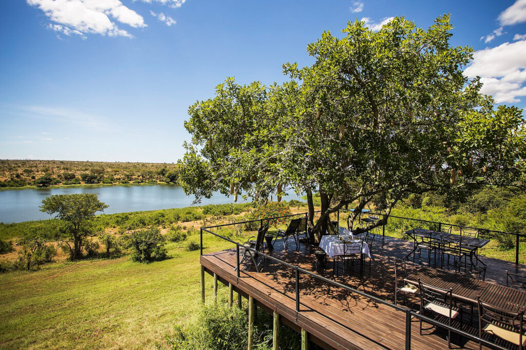 Balcony seating area at Buhala Lodge