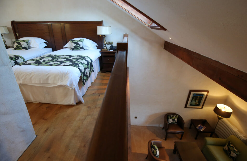 Twin bed accommodation at The Bushmills Inn