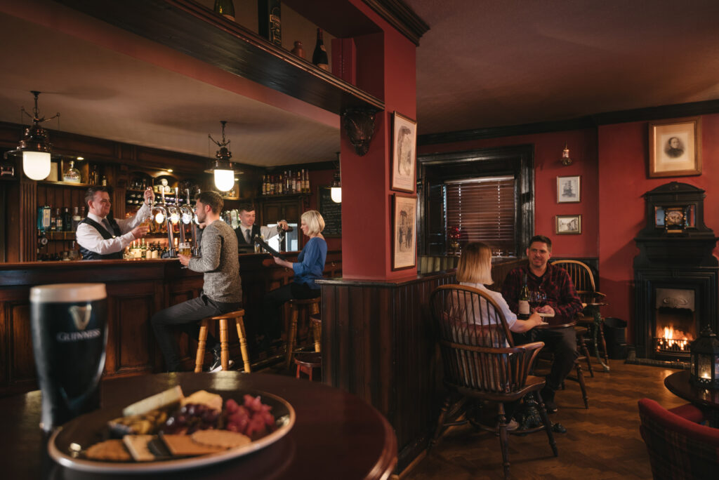 Indoor bar and dining at The Bushmills Inn