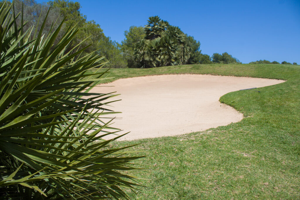 Bunker on fairway at Canyamel Golf Course