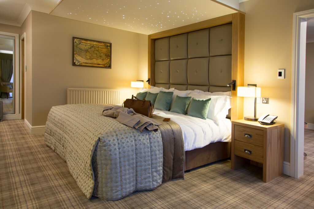 Double bed accommodation at Carden Park Golf Resort