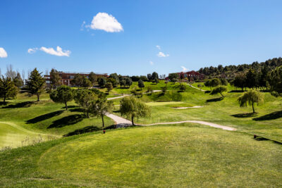 Tee box looking at the fairway at Club de Golf Barcelona