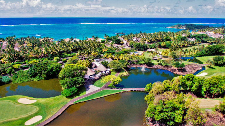 Aerial view of Constance Belle Mare Plage