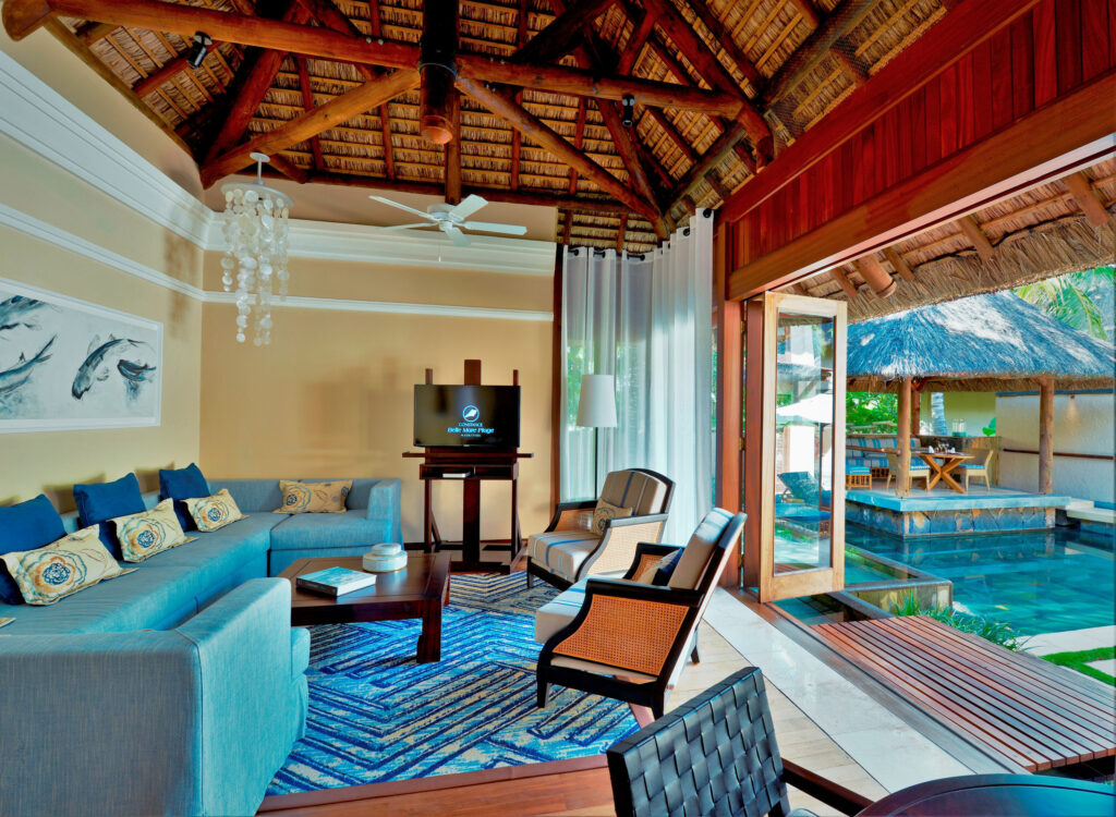 Accommodation living area at Constance Belle Mare Plage