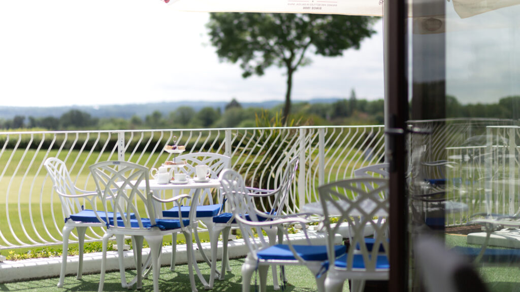 Outdoor dining at Dale Hill Hotel & Golf Club