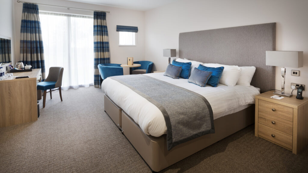 Double bed accommodation at Dale Hill Hotel & Golf Club