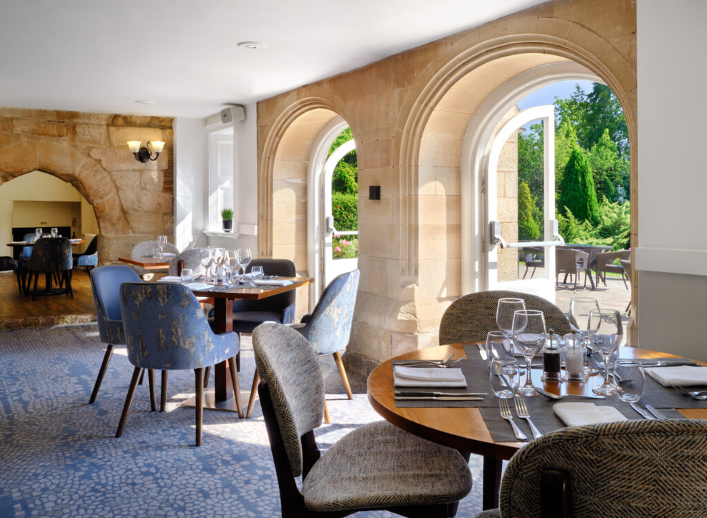 Indoor dining at Delta Hotels By Marriott Breadsall Priory Country Club