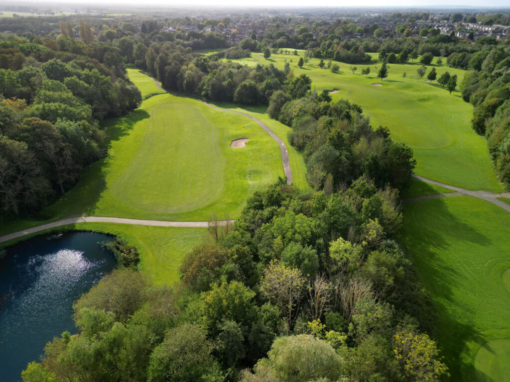 Aerial view of golf at Delta Hotels By Marriott Worsley Park Country Club