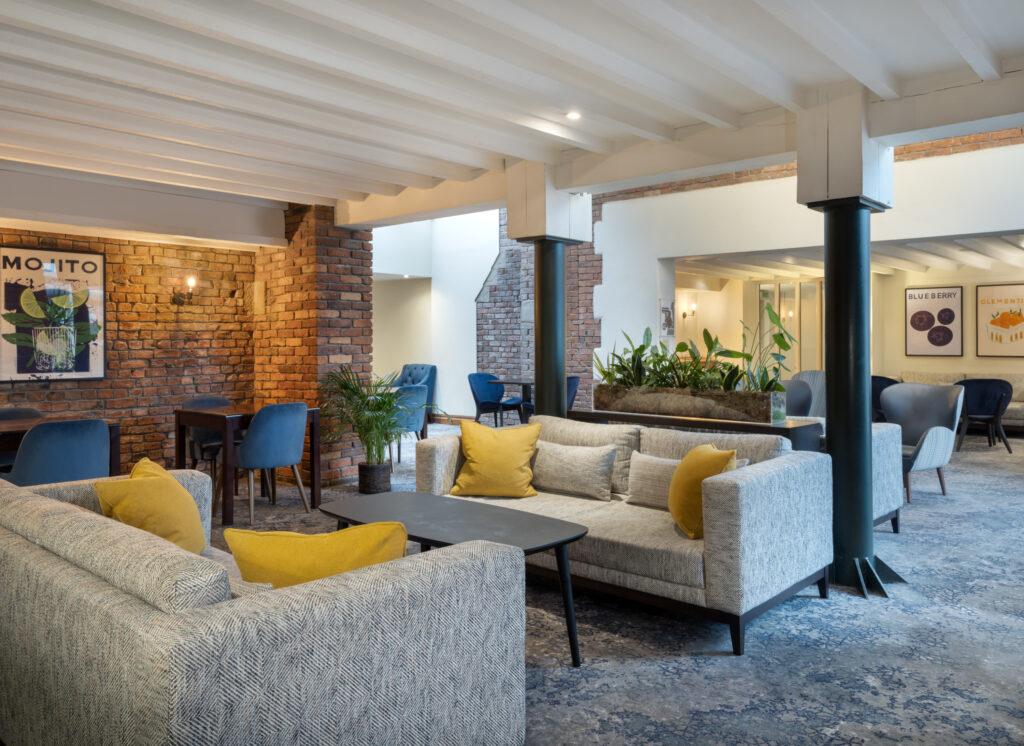 Indoor seating at Delta Hotels By Marriott Worsley Park Country Club