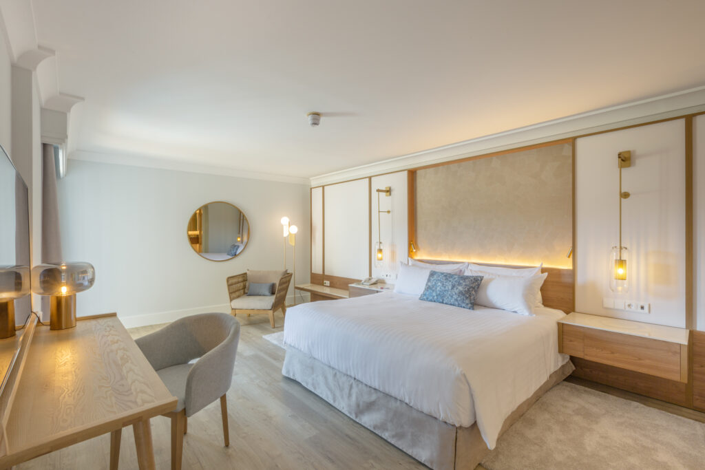 Double bed accommodation at Denia La Sella Golf Resort & Spa