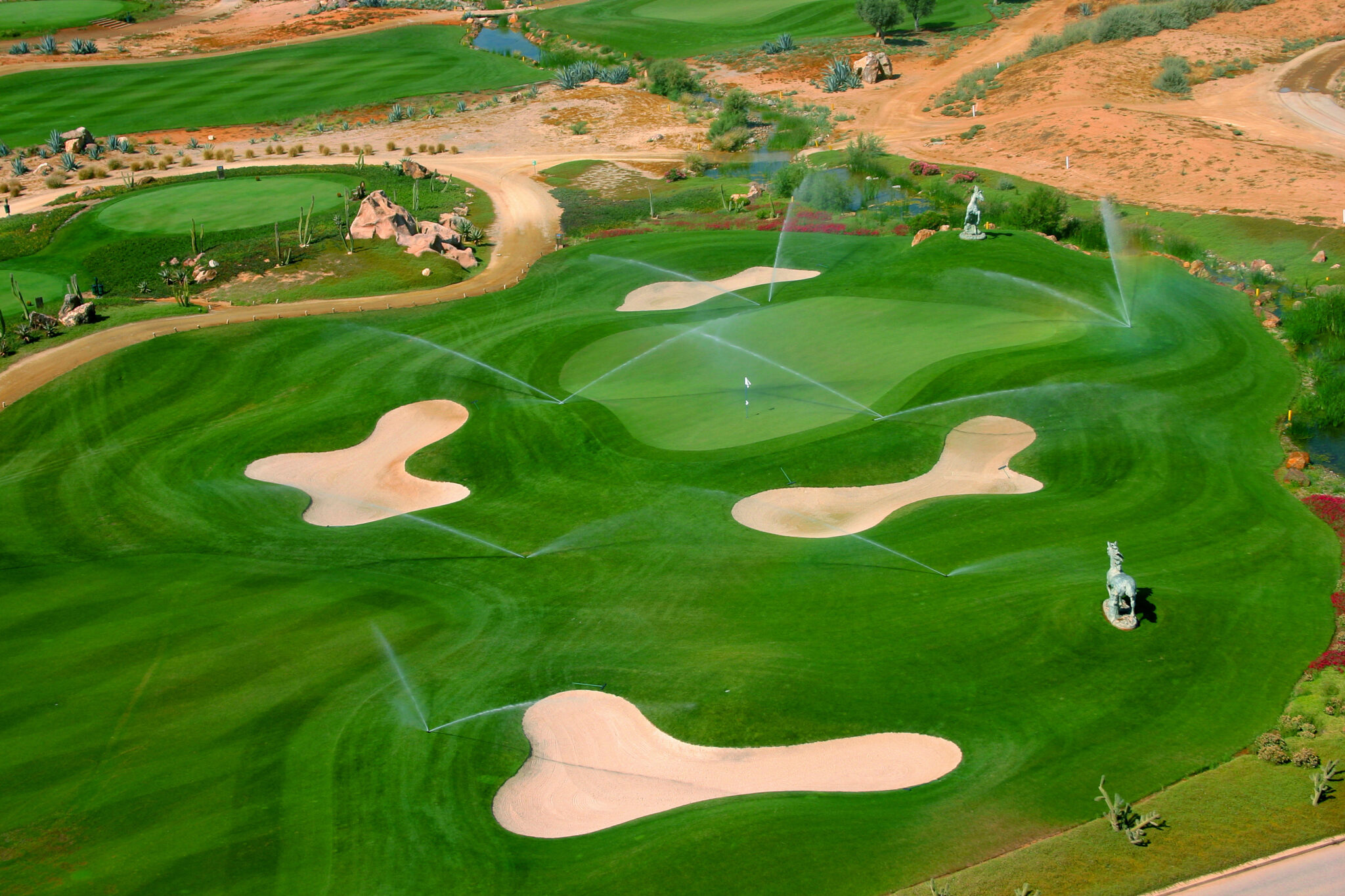 Aerial view of The Desert Springs Indiana Course