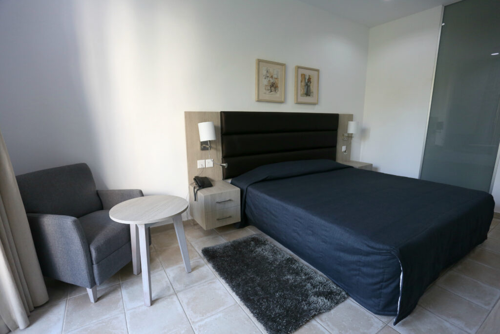 Double bed accommodation at Dionysos Central