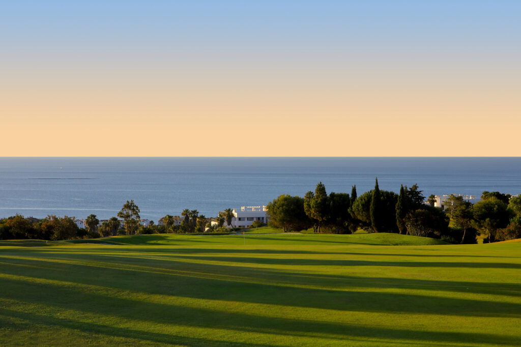 Fairway at Dona Julia Golf Course with ocean view