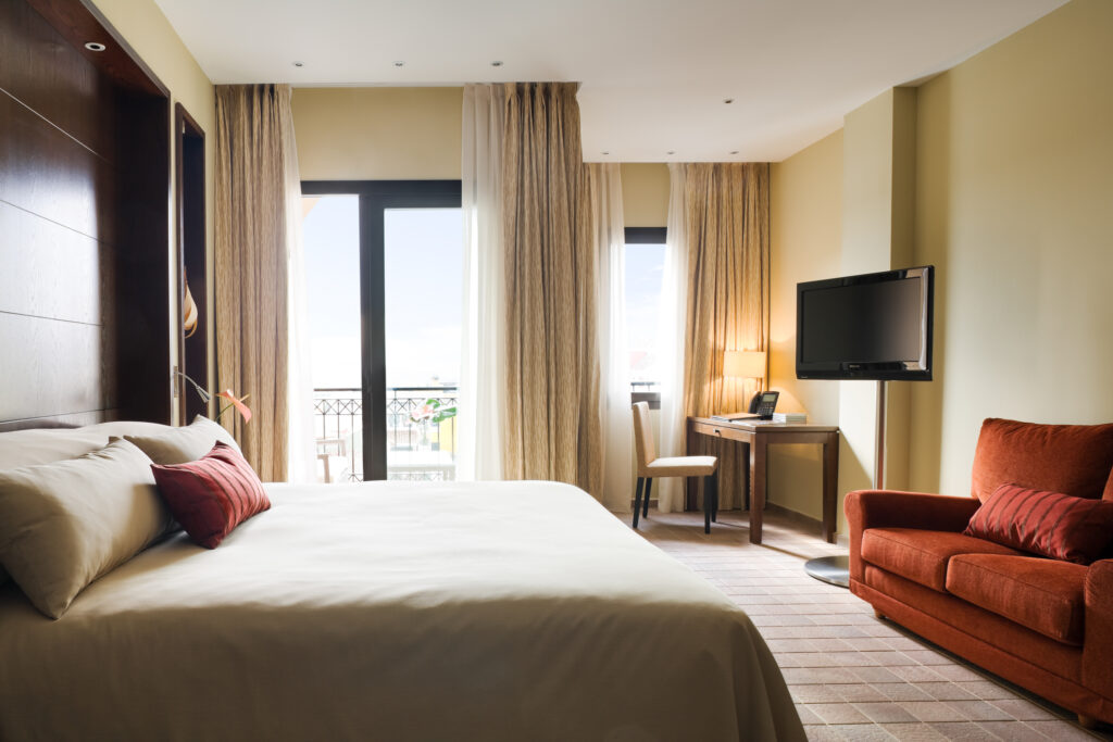 Double bed accommodation at DoubleTree by Hilton La Torre Golf Resort