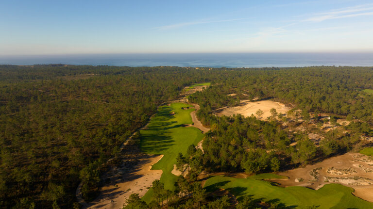 Aerial view of Dunas Comporta golf course a fantastic choice for your next golf break