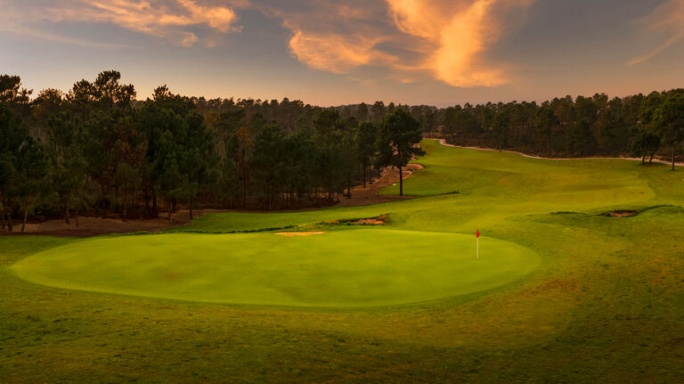 Sunset over Dunas Comporta golf course