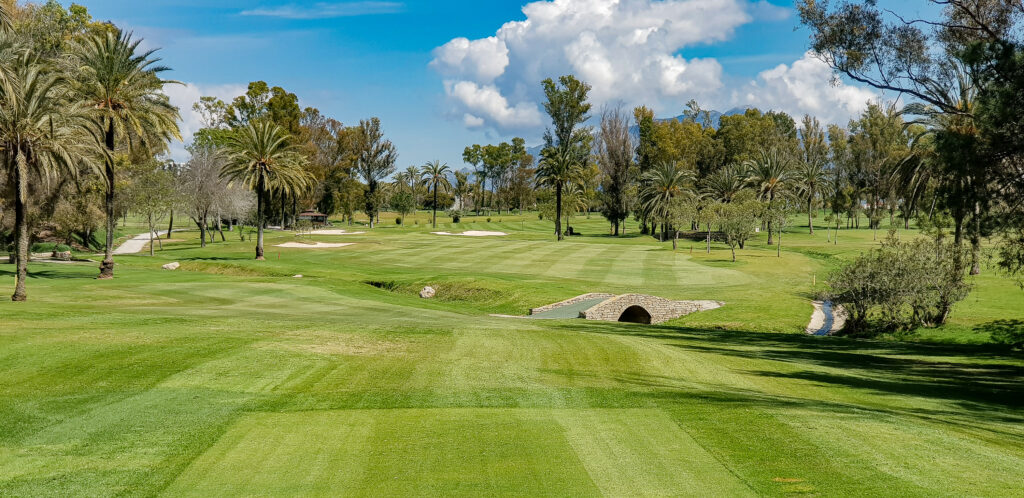 Fairway at El Paraiso Golf Course with trees around