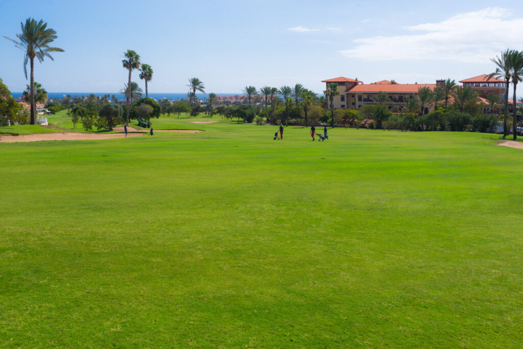 People playing golf on the fairway at Fuerteventura Golf Club