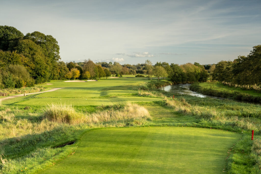 Fairway at Galgorm Championship Course with trees around