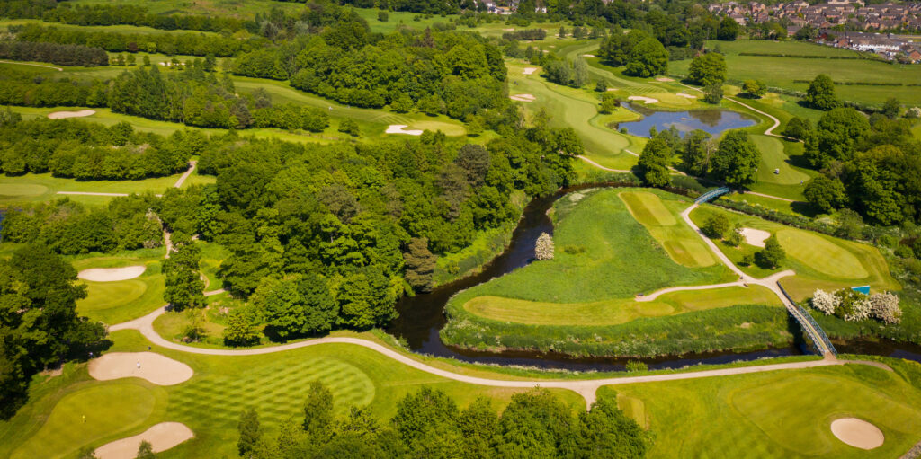 Aerial view of Galgorm Championship Course