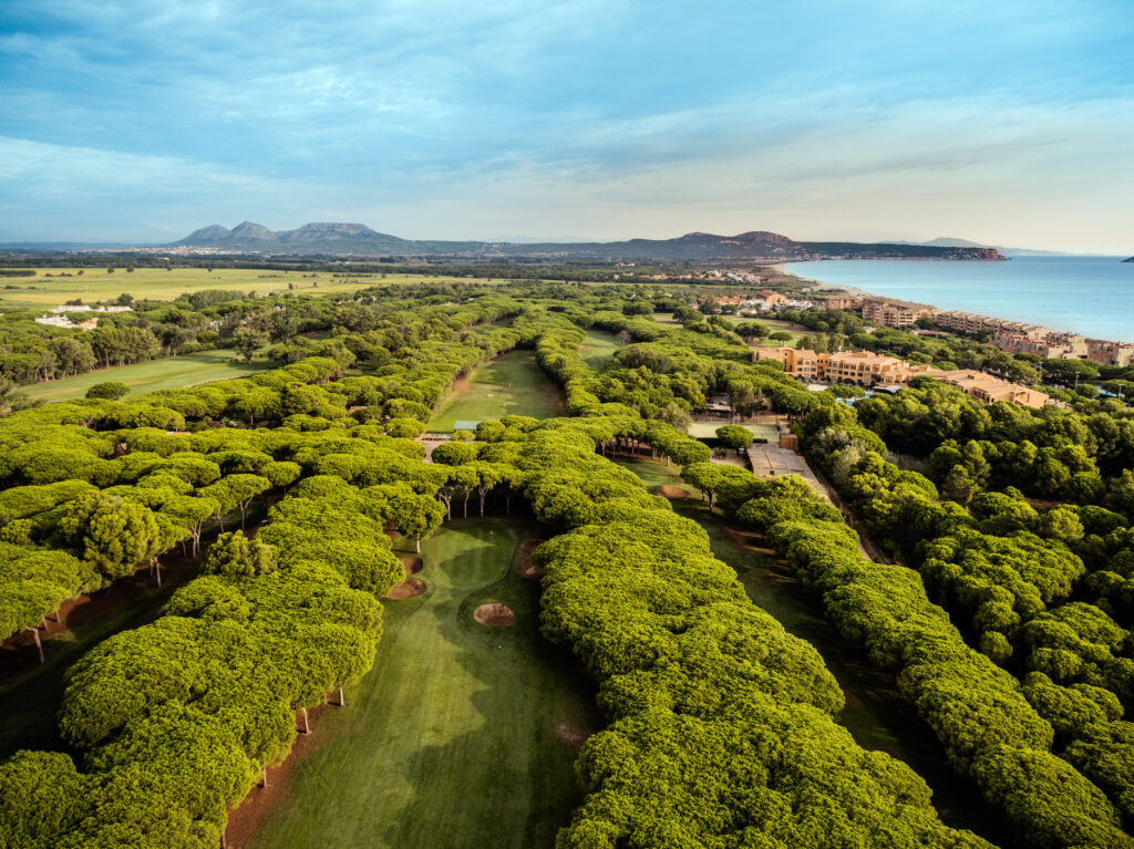 Aerial view of Golf de Pals Course