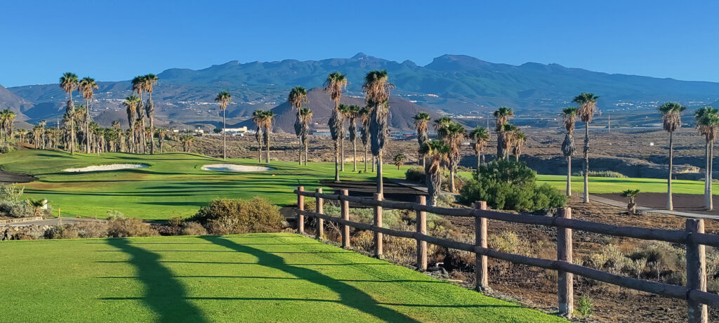 Fairway with trees around at Golf del Sur