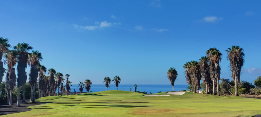 Fairway with trees around at Golf del Sur