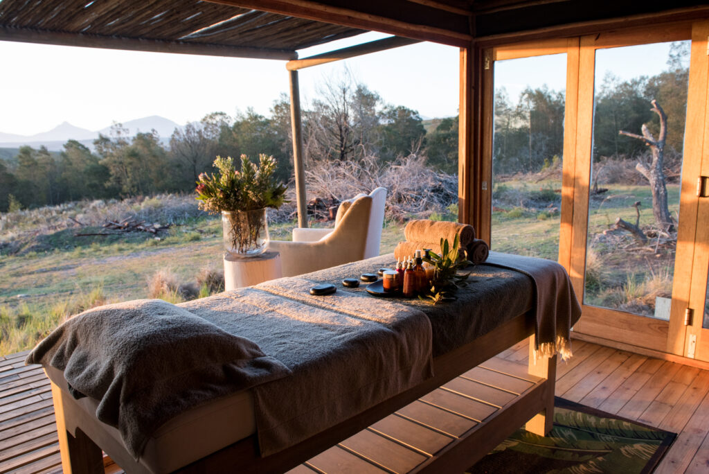 Spa bed at Gondwana Kwena Lodge