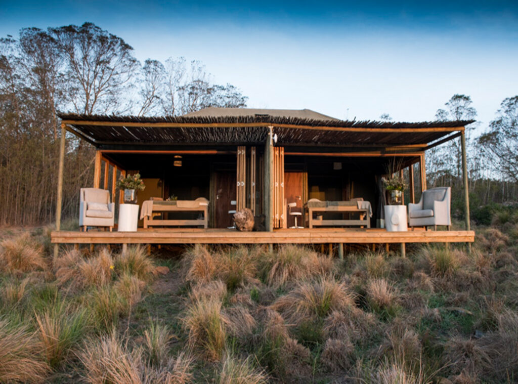 Exterior of the outdoor spa at Gondwana Kwena Lodge