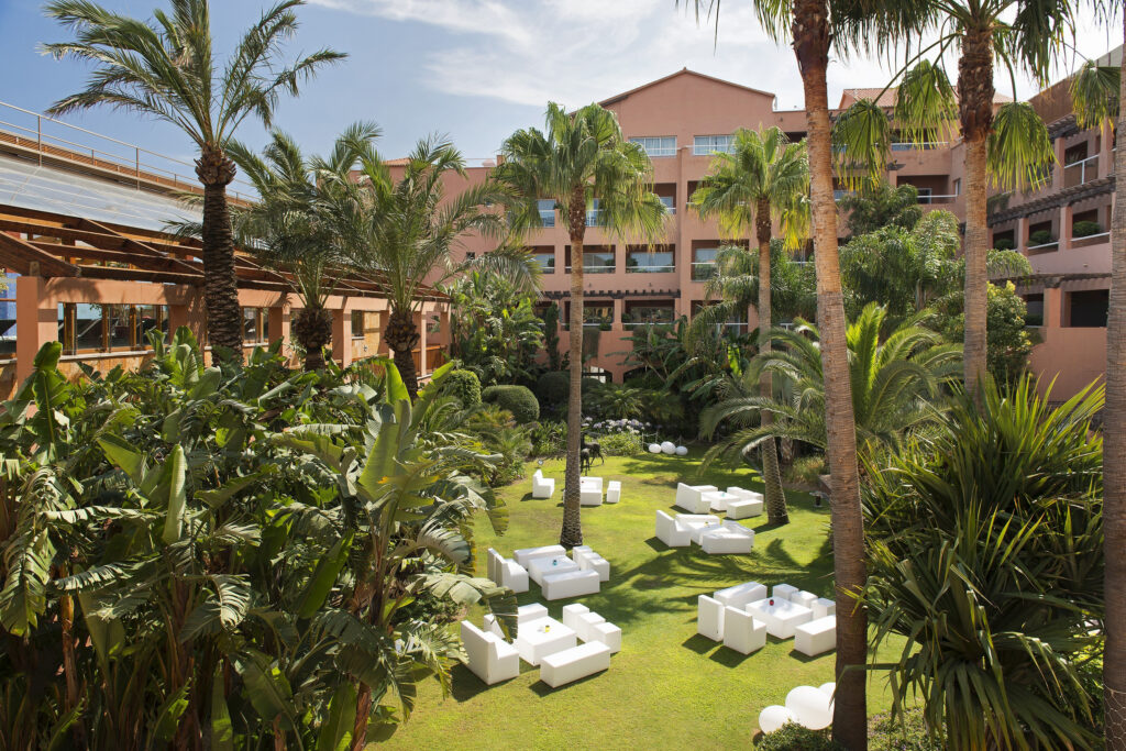 Outdoor seating area at Gran Hotel Elba Estepona