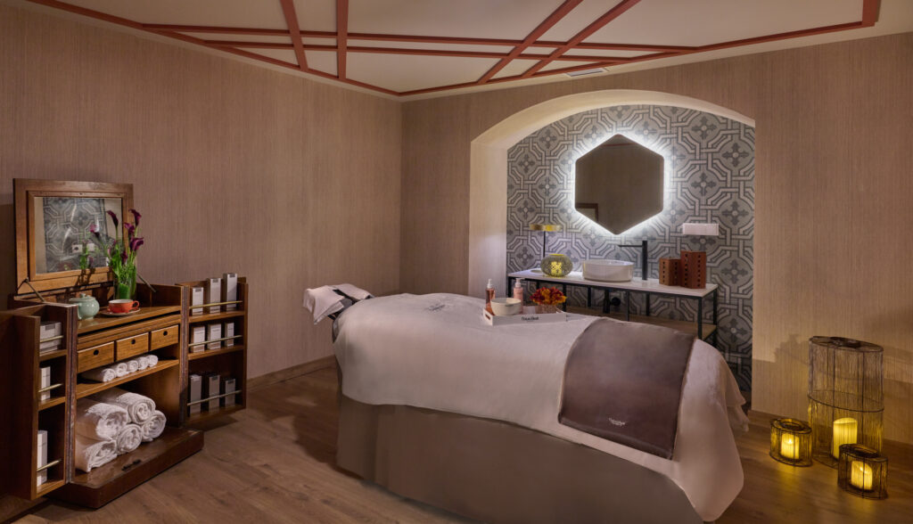 Spa bed at Grand Hyatt La Manga Club Golf & Spa