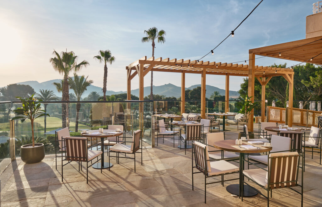 Outdoor dining at Grand Hyatt La Manga Club Golf & Spa