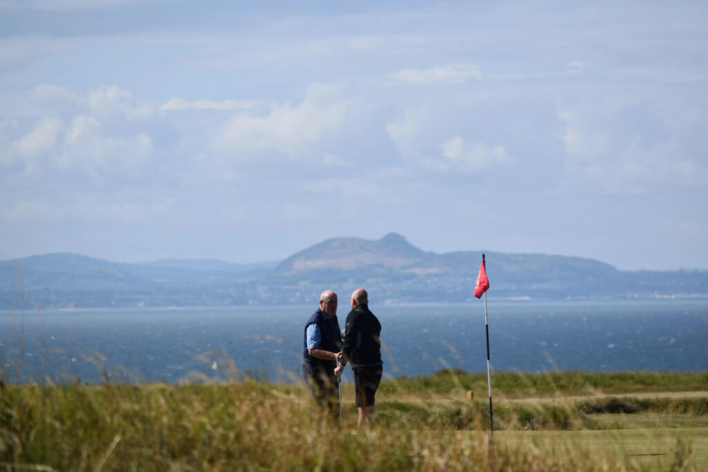 People playing golf at Gullane Golf Club - No. 2 Course