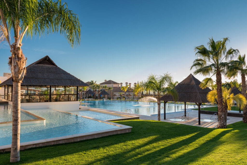 Outdoor pool at Hacienda Del Alamo Golf Resort