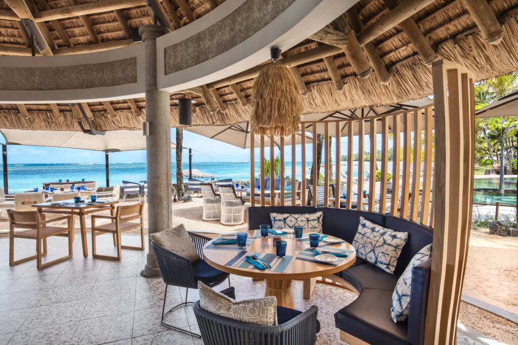 Restaurant at Heritage Awali Golf and Spa Resort on the beach