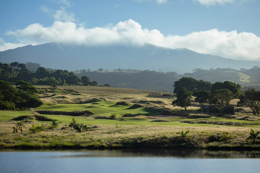 Fairway at Heritage Golf Club - La Reserve Golf Links with lake in foreground